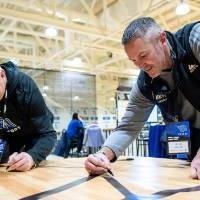 Signing the court